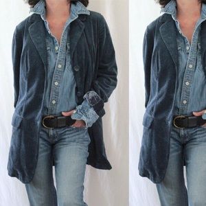 J Jill Corduroy Velvet Blazer 